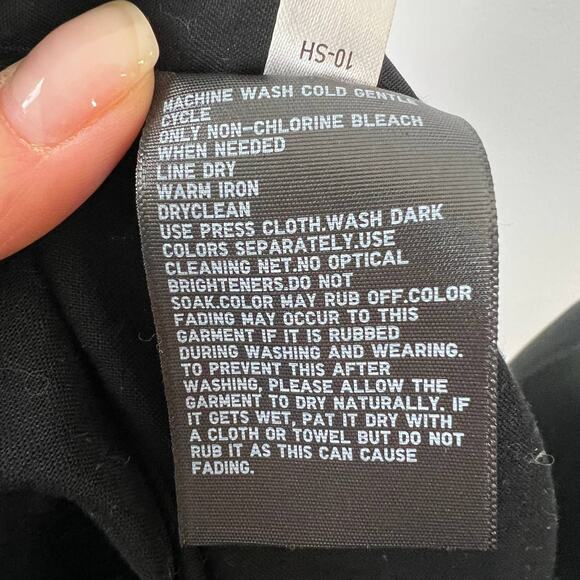 UNIQLO Black Cotton-Linen Long Sleeve Relaxed Utility Shirt Jacket Shacket XS - Picture 5 of 6